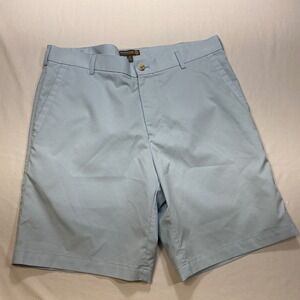 Peter Millar Men's Wicking Performance Golf‎ Shorts Blue Striped Size 34